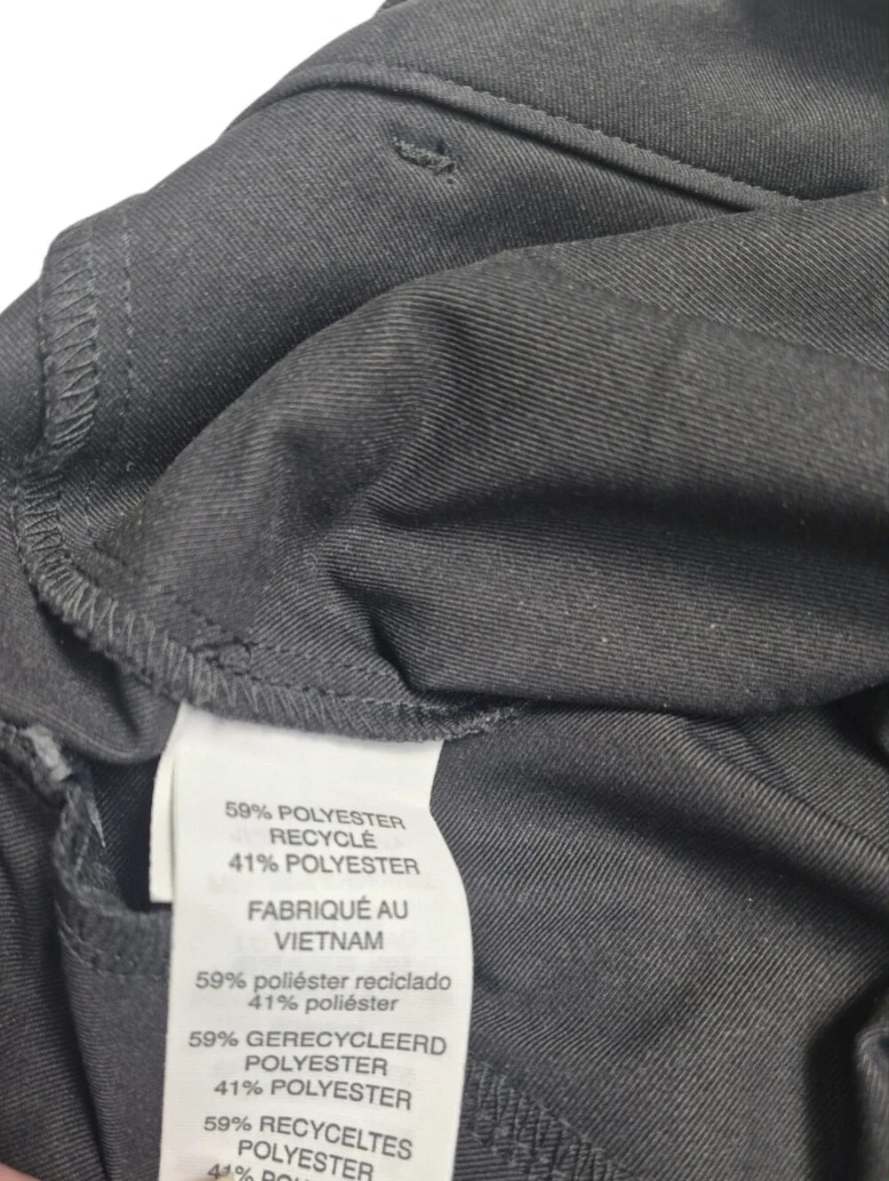Vuori Mens Cascade Tech Chino Pants Athletic Slim Fit Size 33 Black Performance